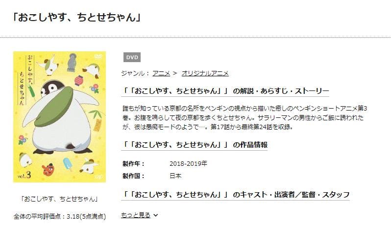 おこしやす、ちとせちゃん TSUTAYA DISCAS