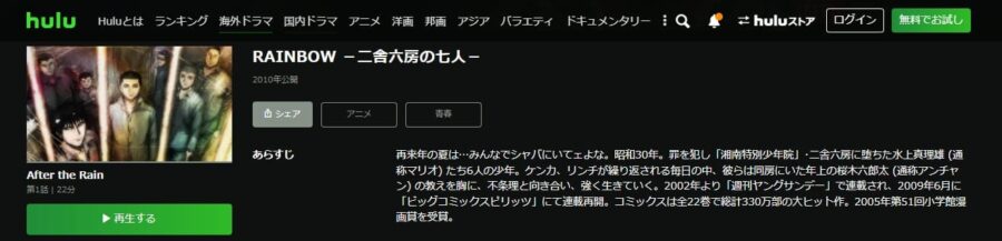 RAINBOW-二舎六房の七人-