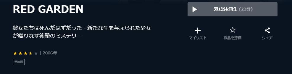 RED GARDEN U-NEXT
