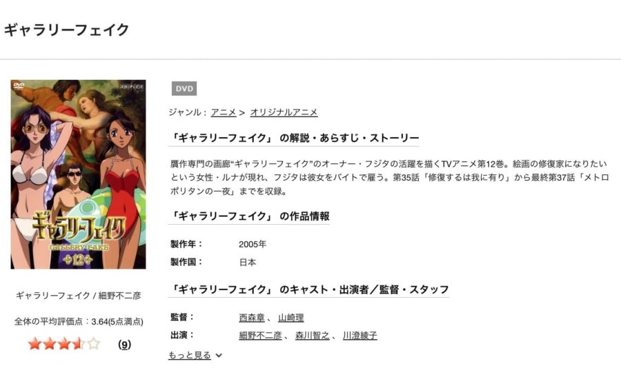 アニメ ギャラリーフェイクの動画を無料で見れる配信サイトまとめ