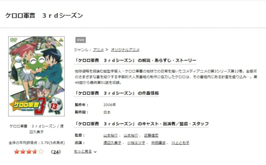 ケロロ軍曹3DISCAS