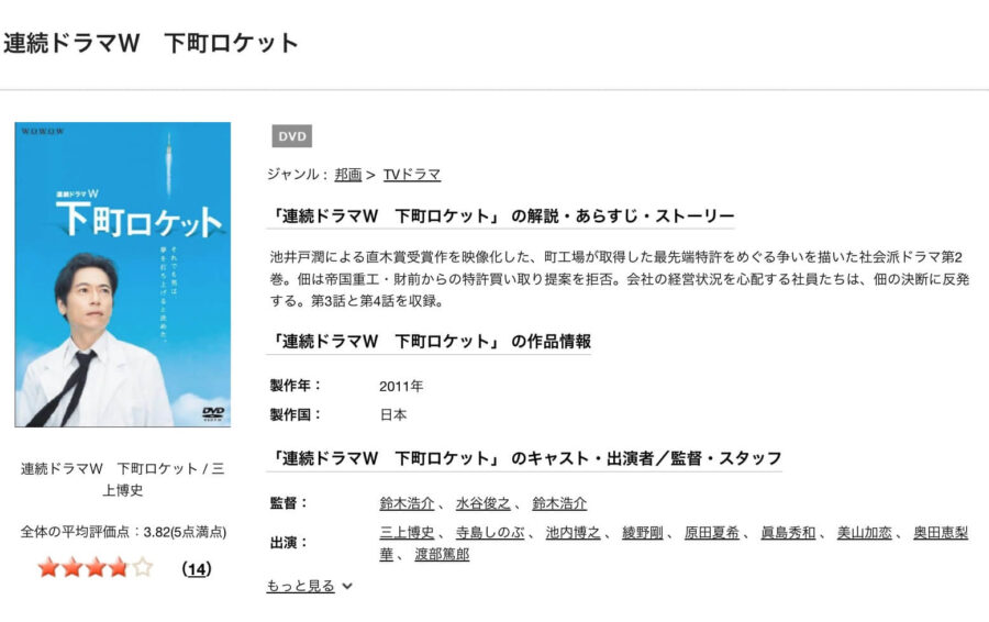 ドラマ 下町ロケットの動画を無料で見れる配信サイトまとめ