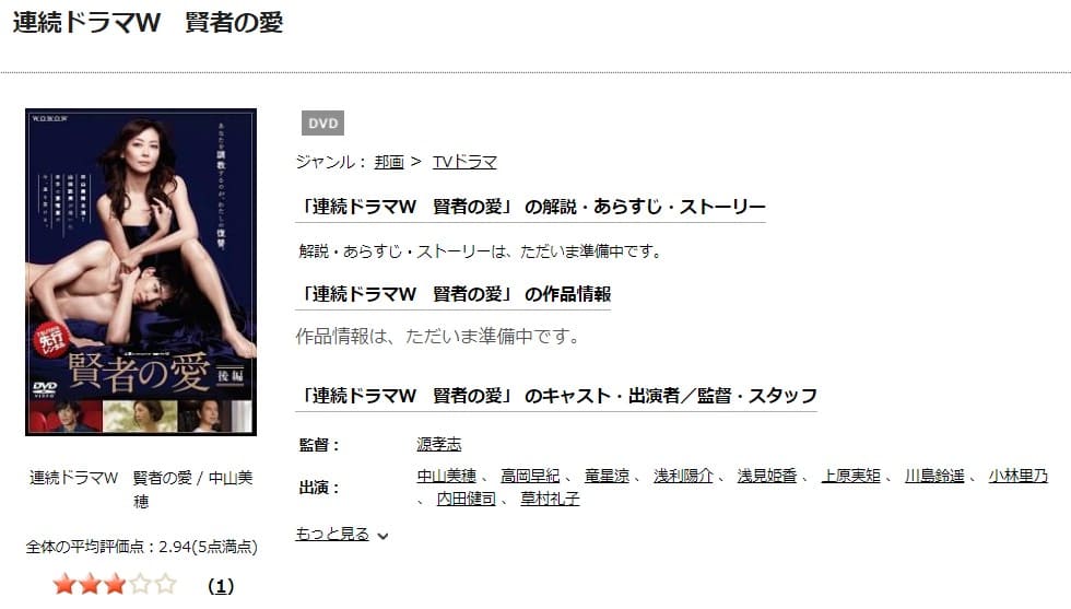 賢者の愛TSUTAYA DISCAS