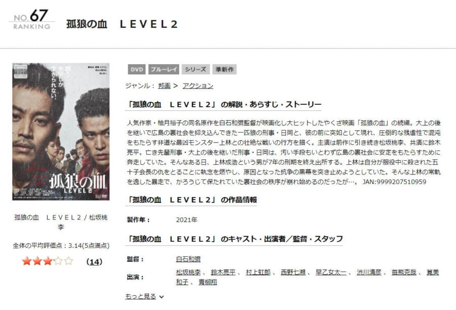 孤狼の血2DISCAS