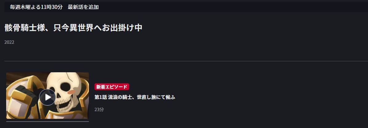 骸骨騎士様、只今異世界へお出掛け中 FOD Premium