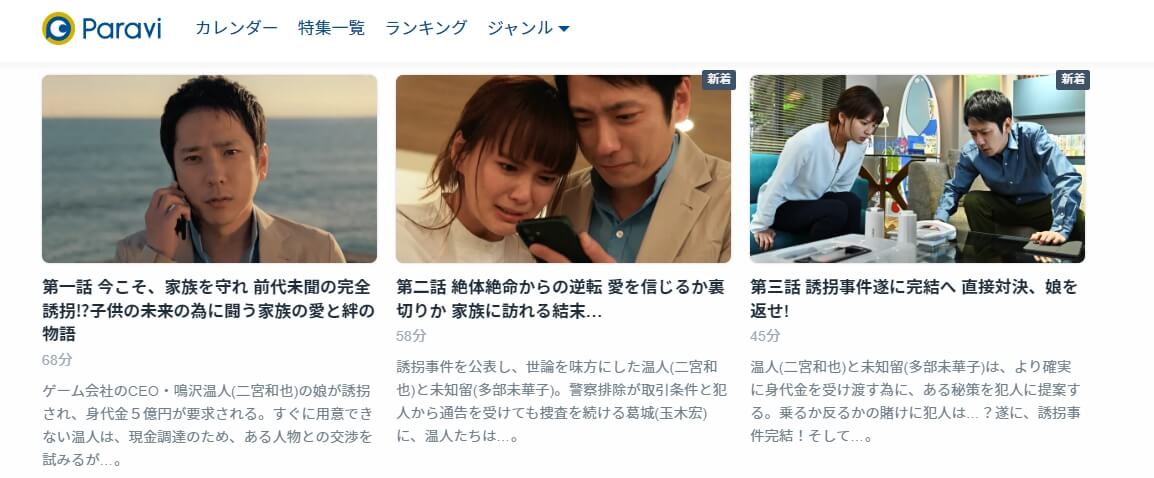 マイファミリー Paravi話数