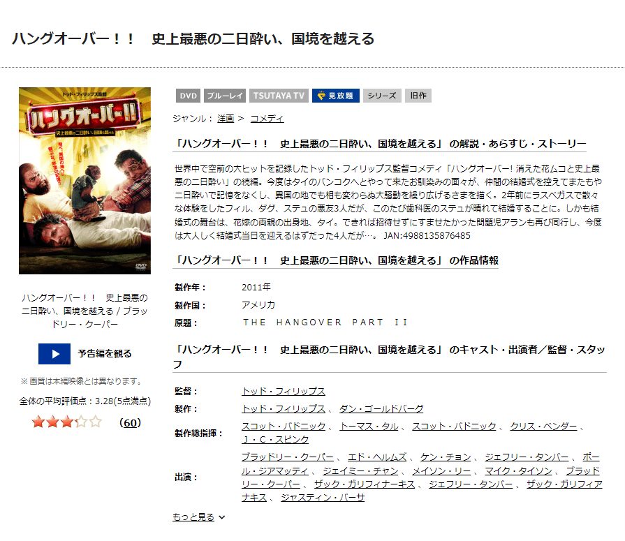 ハングオーバー2DISCAS