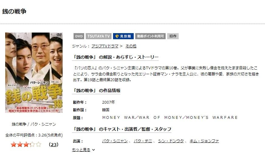 韓国ドラマ 銭の戦争 韓国版 の動画を日本語字幕や吹替で無料で見れる配信サイトまとめ