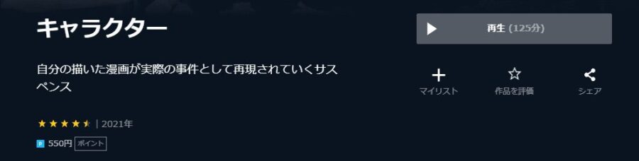 キャラクターU-NEXT