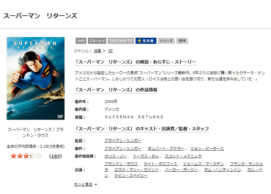 スーパーマン2006DISCAS