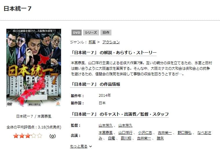 日本統一7TSUTAYA DISCAS