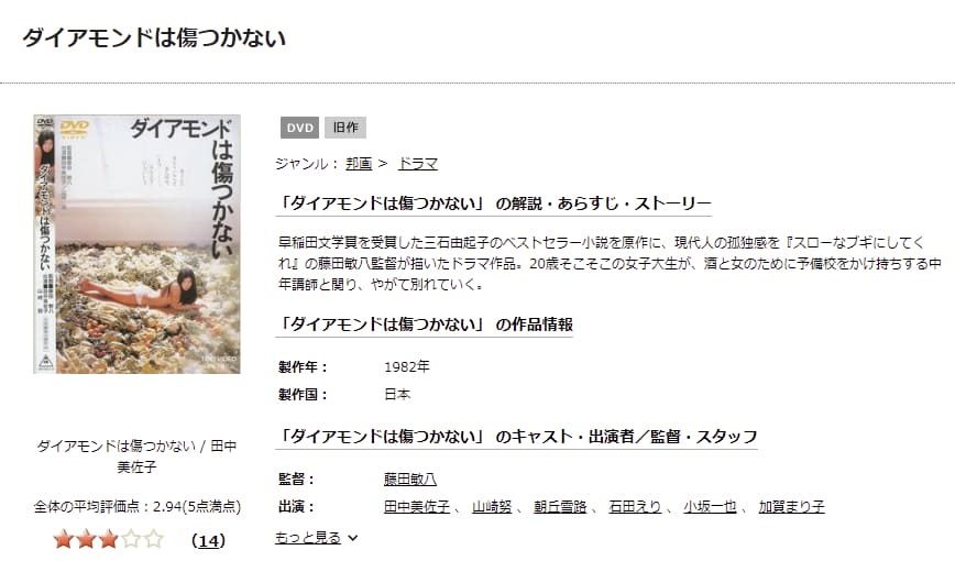 ダイアモンドは傷つかないTSUTAYA DISCAS