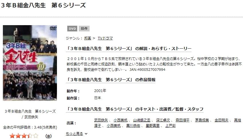 ドラマ 3年b組金八先生 第6シリーズの動画を無料で見れる配信サイトまとめ