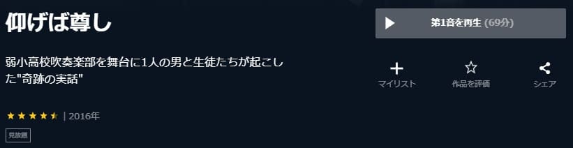 仰げば尊しU-NEXT