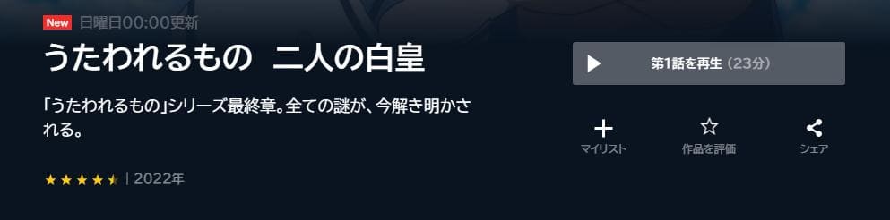 うたわれるもの 二人の白皇 U-NEXT