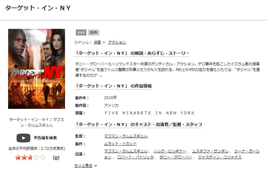 ターゲット・イン・NY TSUTAYA DISCAS