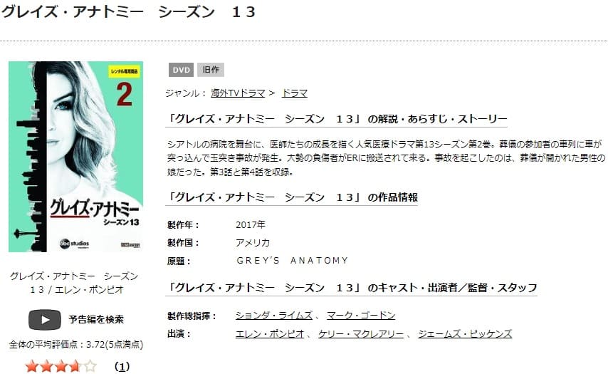 グレイズ・アナトミー13DISCAS