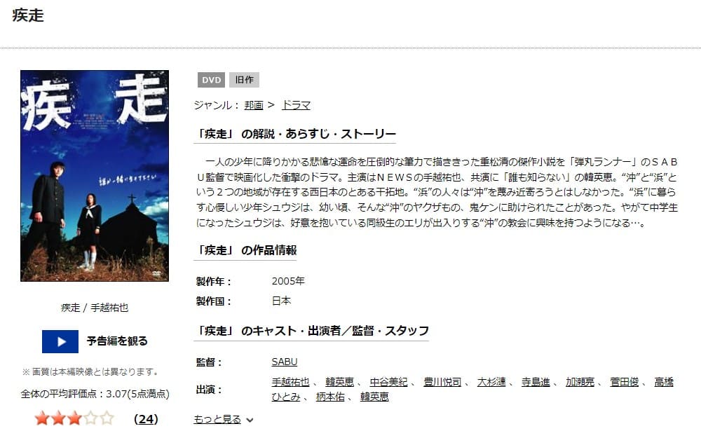疾走TSUTAYA DISCAS