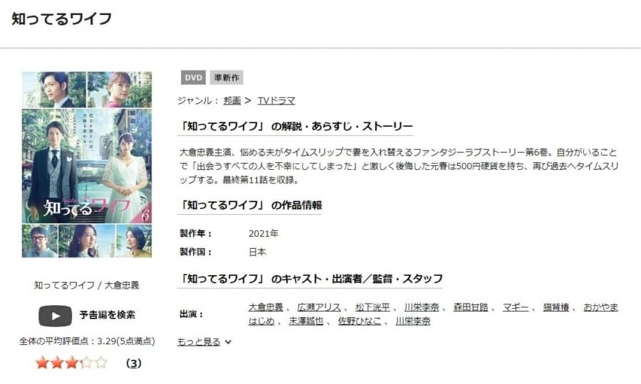 知ってるワイフDVD 無料