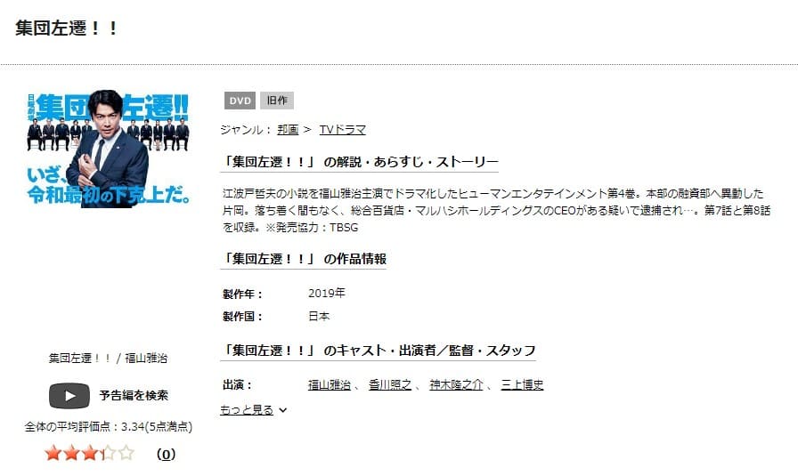 集団左遷!! TSUTAYA DISCAS