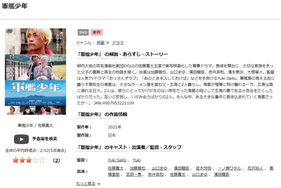 軍艦少年DVDフル