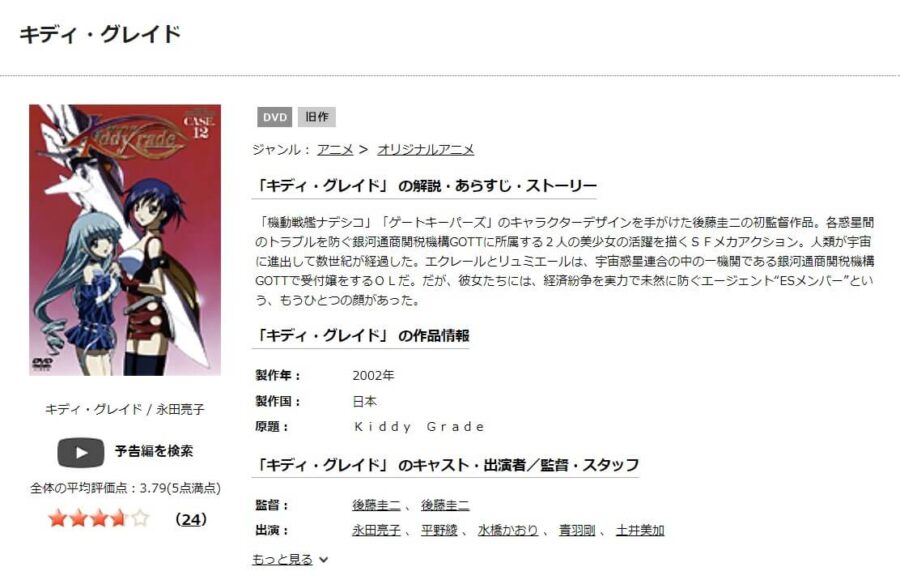 キディ・グレイドアニメ DVD無料