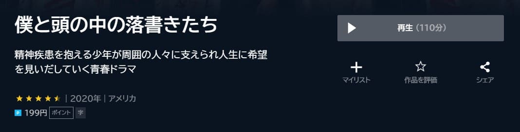 僕と頭の中の落書きたち U-NEXTフル