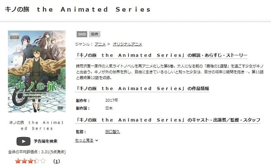 キノの旅 -the Beautiful World- the Animated Series TSUTAYA DISCAS
