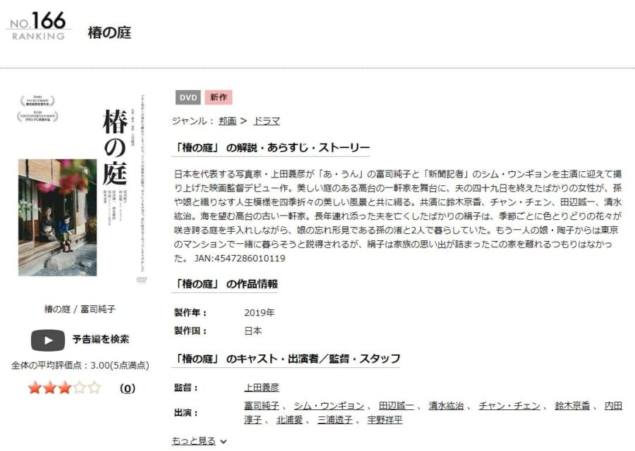 椿の庭DVDフル
