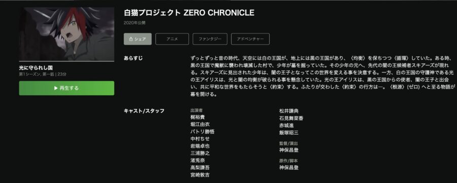 shironekoprojectアニメ Hulu無料