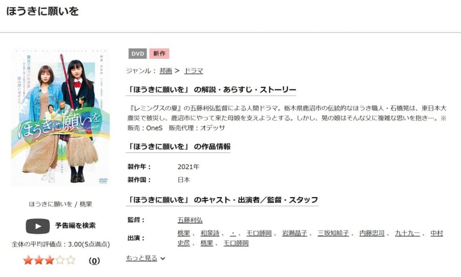 ほうきに願いをDVDフル