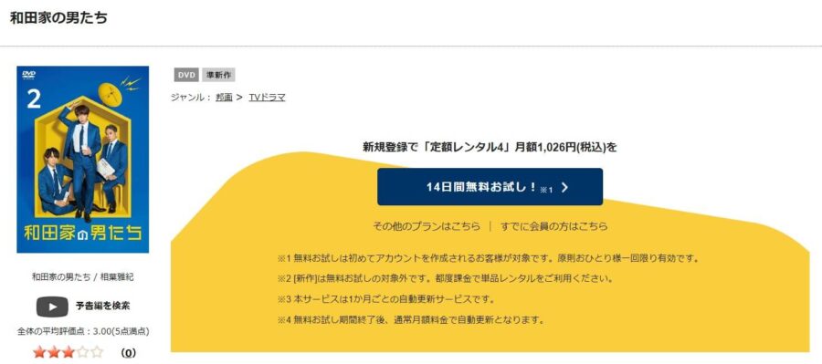和田家の男たち DVD 無料