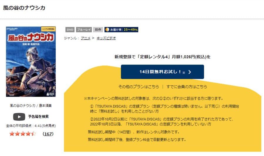 風の谷のナウシカDVDフル無料