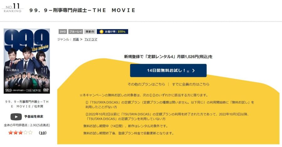 99.9THEMOVIE DISCAS