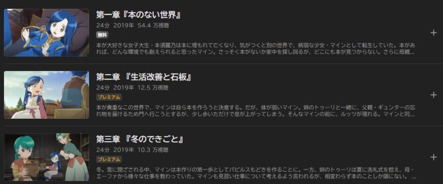 本好きの下剋上 司書になるためには手段を選んでいられません アニメABEMA無料