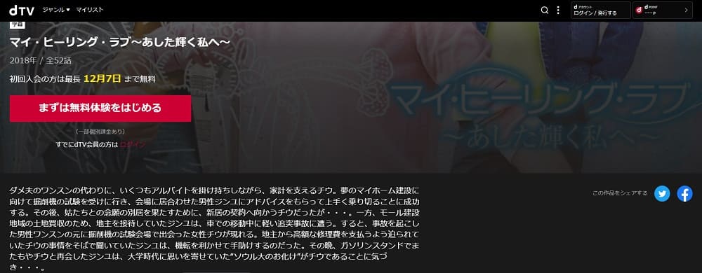 マイ・ヒーリング・ラブ~あした輝く私へ~dTV