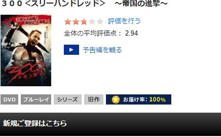 300〈スリーハンドレッド〉〜帝国の進撃〜DVDフル無料