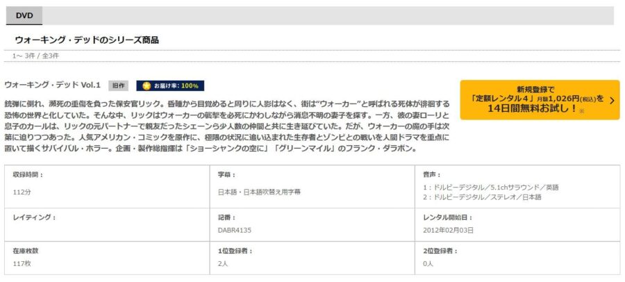 海外ドラマ ウォーキング デッド シーズン1の動画を日本語字幕や吹替で無料で見れる配信サイトまとめ