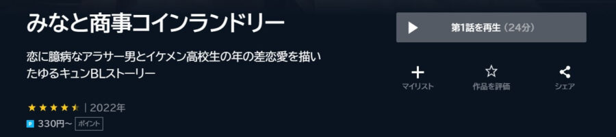 みなと商事コインランドリー ドラマ 無料
