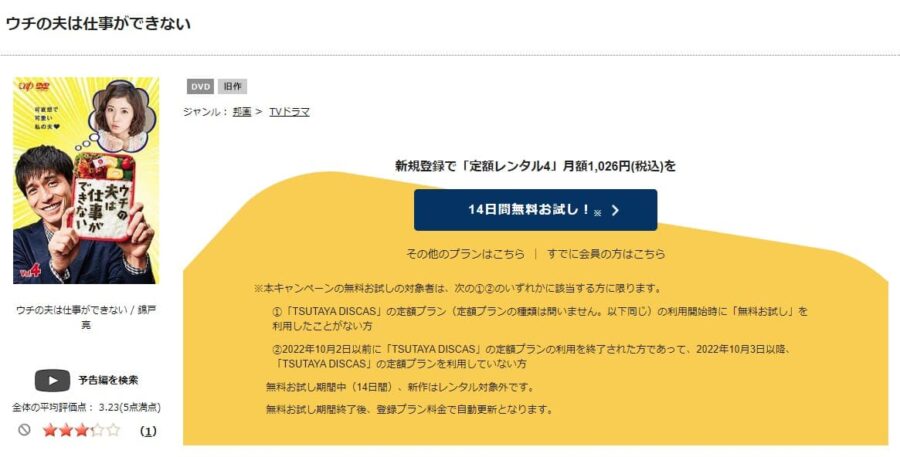 ドラマ ウチの夫は仕事ができないの動画を無料で見れる配信サイトまとめ