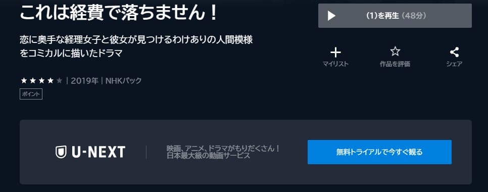 ドラマ これは経費で落ちません の動画を無料で見れる配信サイトまとめ