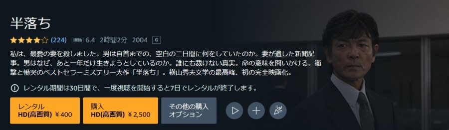 映画 半落ちの動画をフルで無料視聴できる配信サイトまとめ 映画 半落ちの動画をフルで無料視聴できる配信サイトまとめ
