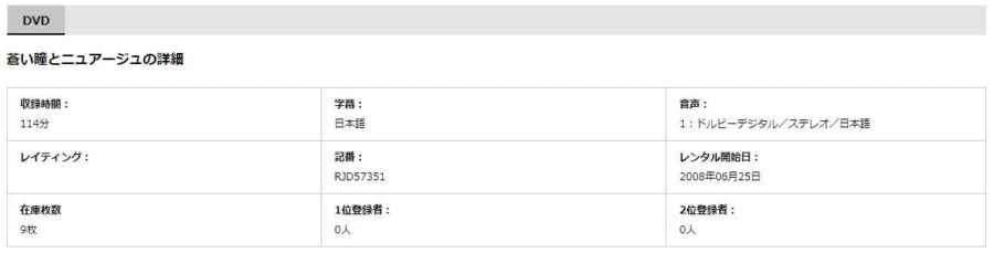 蒼い瞳とニュアージュDVD 無料