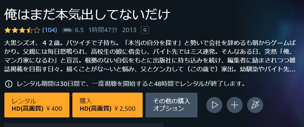 映画 俺はまだ本気出してないだけの動画をフルで無料視聴できる配信サイトまとめ