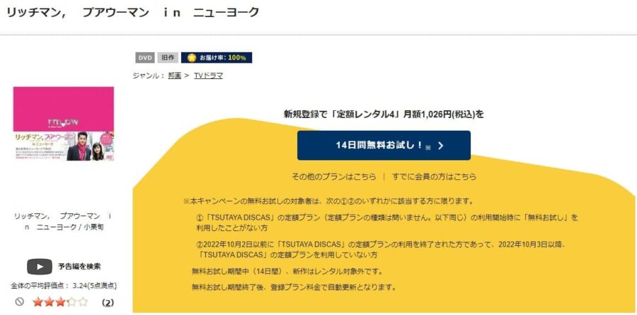 リッチマン、プアウーマン in ニューヨーク