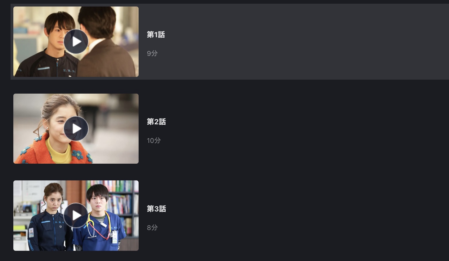 ドラマ『コード・ブルー もう一つの日常』ドラマ FOD 無料