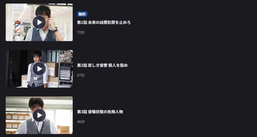 絶対零度〜未然犯罪潜入捜査〜(シーズン3) ドラマ 無料
