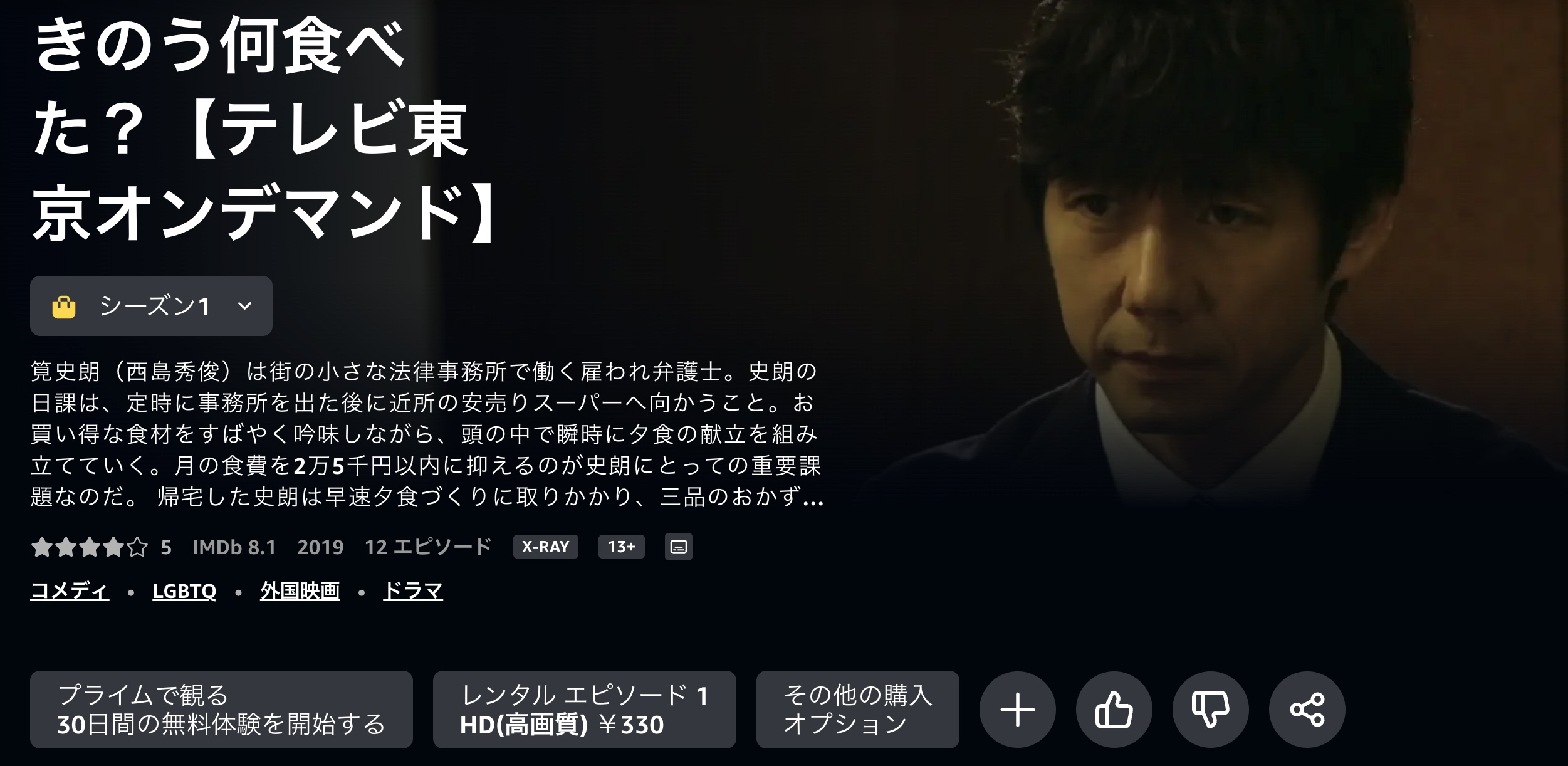 きのう何食べた?ドラマ 無料