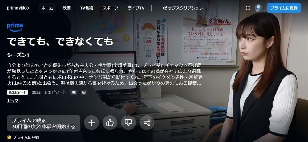 できても、できなくても ドラマ 無料
